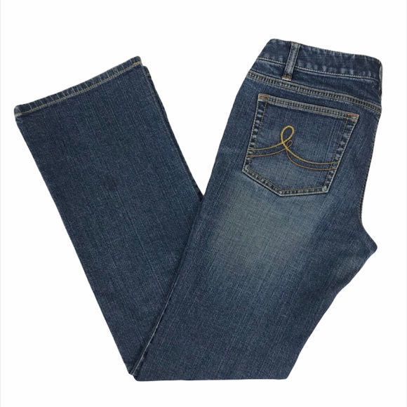 LOFT Slim Boot Cut Jeans - Picture 2 of 4